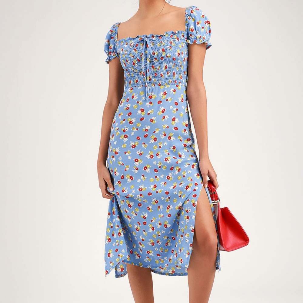 NWT Faithfull the Brand Castill Midi Dress